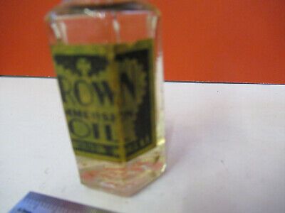 ANTIQUE BAUSCH LOMB Crown oil bottle MICROSCOPE PART AS PICTURED &8Z-A-23