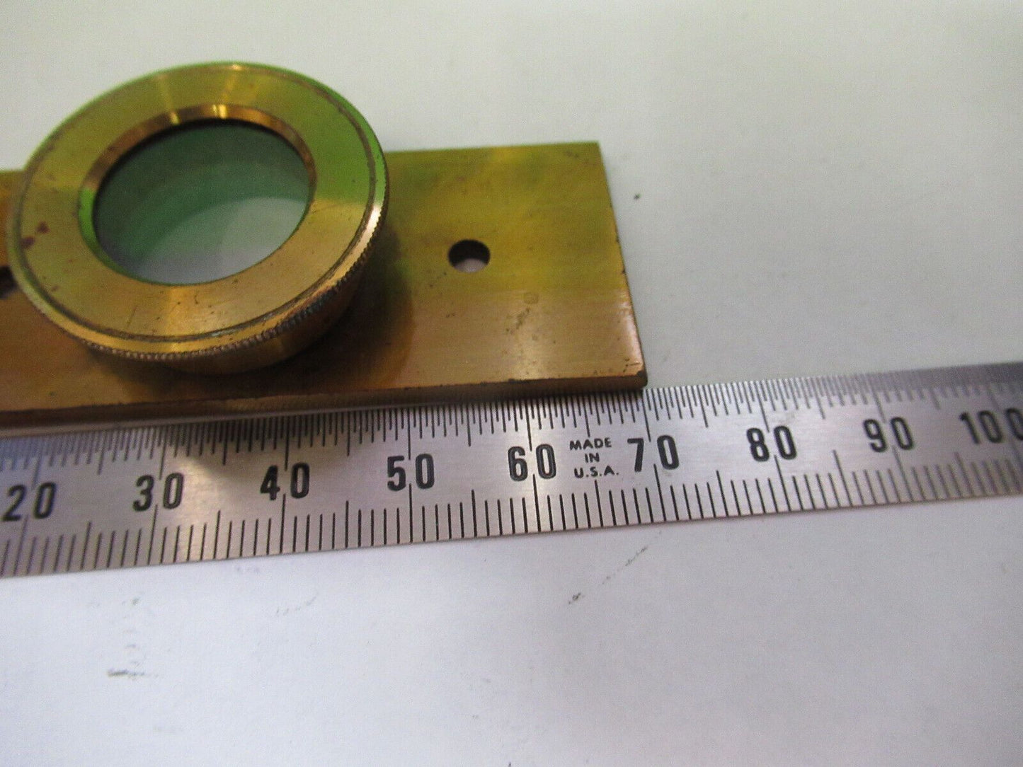 ANTIQUE BRASS COMPRESSORIUM UK SLIDE WATSON MICROSCOPE PART AS PICTURED &R2-B-60