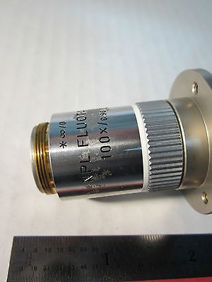 LEITZ WETZLAR GERMANY MICROSCOPE OBJECTIVE 100X FLUOTAR OPTICS BIN#A1-06