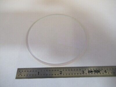 OPTICAL ROUND GLASS STAGE PLATE MICROSCOPE PART AS PICTURED &8M-A-62