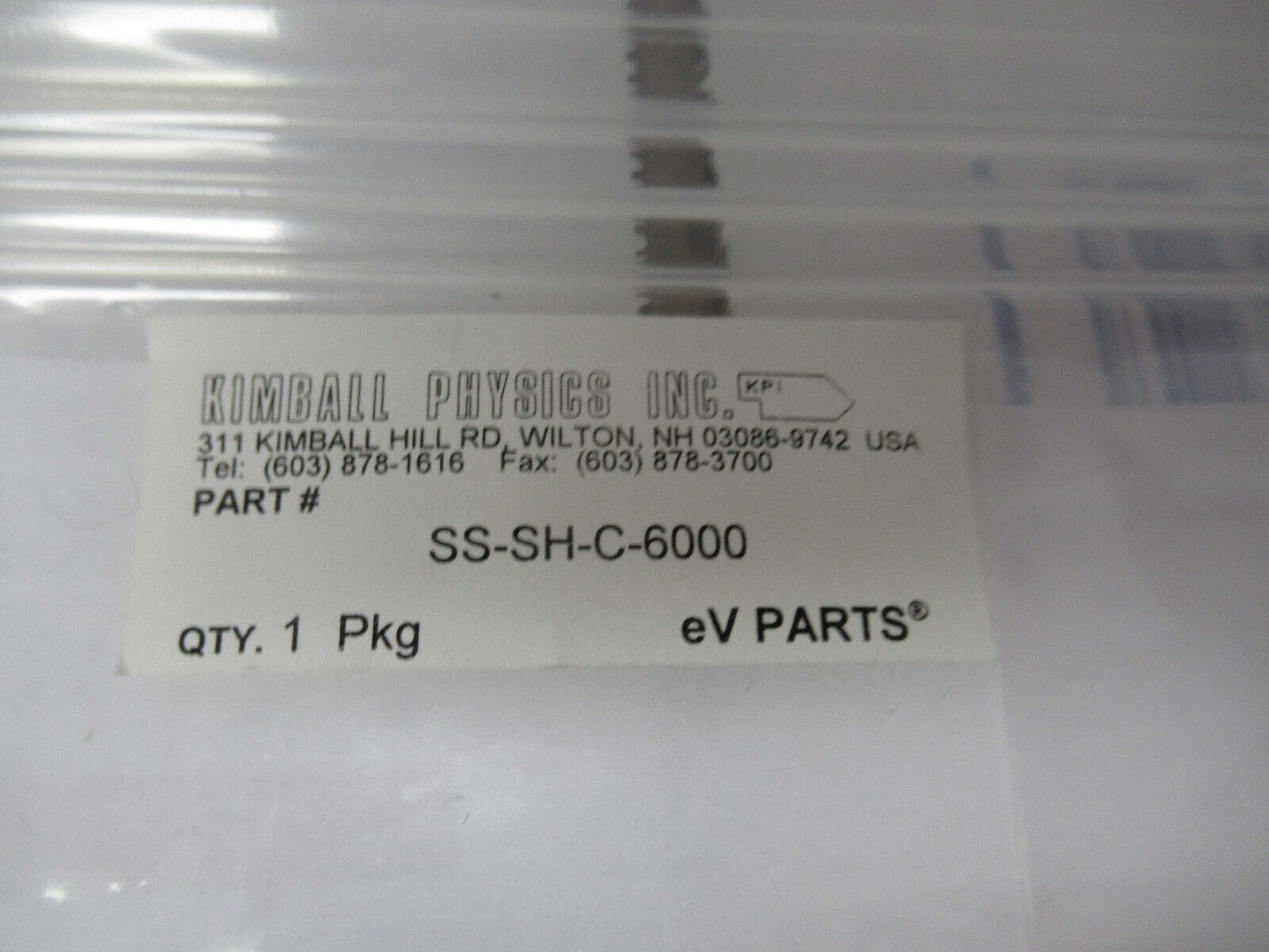 KIMBALL PHYSICS eV LOT PARTS HIGH VACUUM RATED AS PICTURED  #W1-A-39