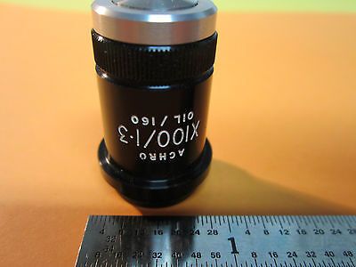 MICROSCOPE PART OBJECTIVE BECK LONDON ACHRO 100X  OPTICS BIN#9-29