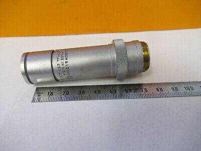 INDUSTRIAL LWD BAUSCH LOMB OBJECTIVE 25X MICROSCOPE PART AS PICTURED #P9-FT-03