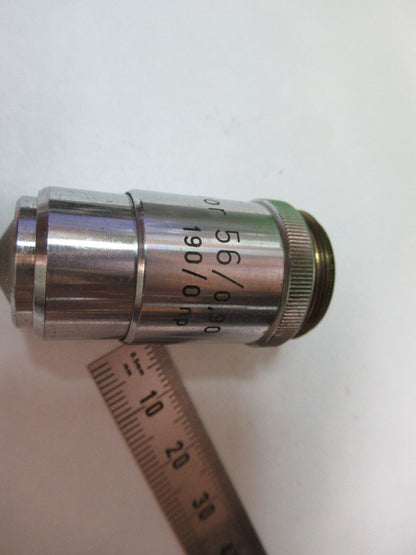 REICHERT AUSTRIA OBJECTIVE 56X /190mm FLUOR MICROSCOPE PART AS PICTURED &R2-A-38