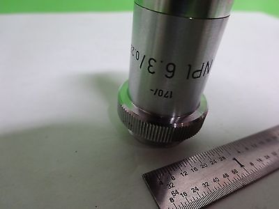 MICROSCOPE LEITZ WETZLAR GERMANY OBJECTIVE NPL 6.3X OPTICS AS IS BIN#2B-E-15