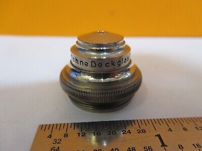 ANTIQUE ERNST LEITZ WETZLAR OBJECTIVE 3mm MICROSCOPE PART AS PICTURED &A3-B-82