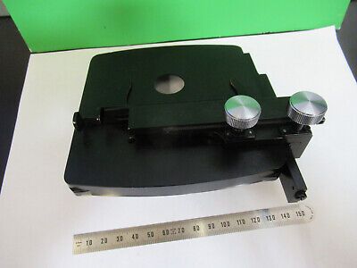 BAUSCH LOMB XY STAGE TABLE VINTAGE MICROSCOPE PART AS PICTURED &3-C-01