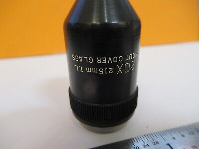 BAUSCH LOMB 20X 215mm OBJECTIVE OPTICS MICROSCOPE PART AS PICTURED &85-B-61