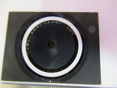 OPTICAL RETICLE 360DEG ANGLE PATTERN MICROSCOPE OPTICS AS PICTURED #B1-A-25