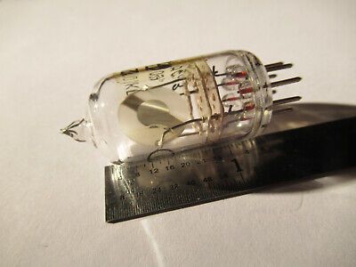 ANTIQUE QUARTZ RADIO CRYSTAL RUSSIAN GLASS HOLDER FREQUENCY CONTROL #F4-A-77