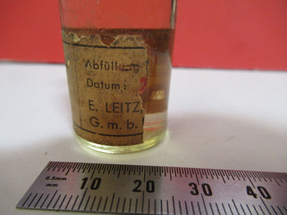 ERNST LEITZ GERMANY IMMERSION OIL BOTTLE MICROSCOPE PART AS PICTURED &5-DT-S1