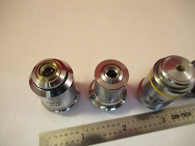 LOT ASSORTED OBJECTIVES MICROSCOPE PART OPTICS AS PICTURED &1E-B-14