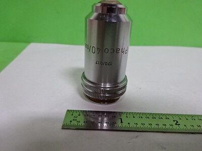 MICROSCOPE PART LEITZ GERMANY OBJECTIVE PHACO 40X OPTICS AS IS BIN#8M-C-18