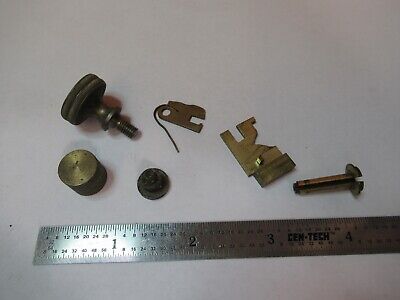 FOR PARTS LOT BRASS PARTS ASSORTED MICROSCOPE PARTS AS PICTURED &7B-B-131