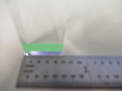 OPTICAL LARGE BK7 GLASS RECTANGULAR BAR NICE LASER OPTICS AS PICTURED &79-A-12