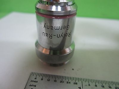 MICROSCOPE PART OBJECTIVE ROLYN GERMANY 10X OPTICS AS IS BIN#T5-30