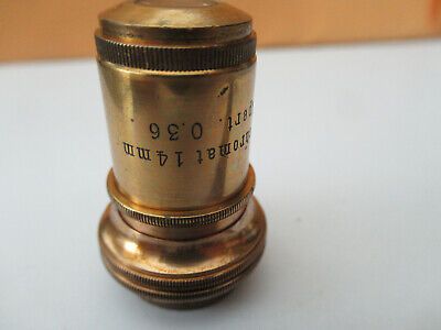 ANTIQUE R. WINKEL APO OBJECTIVE LENS MICROSCOPE PART AS PICTURED &F2-A-110