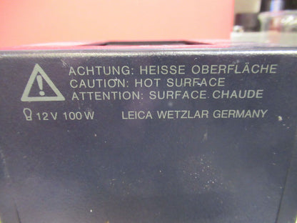 LAMP 100W LEITZ WETZLAR GERMANY LEICA DMR MICROSCOPE PART AS PICTURED S9-A-23