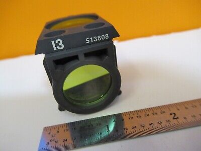 LEITZ LEICA FLUORESCENCE I3 513808 FILTER CUBE MICROSCOPE PART AS PIC &H8-B-08