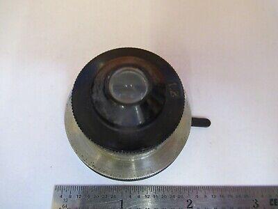 ANTIQUE BRASS CARL ZEISS CONDENSER OPTICS MICROSCOPE PART AS PICTURED #7B-B-111