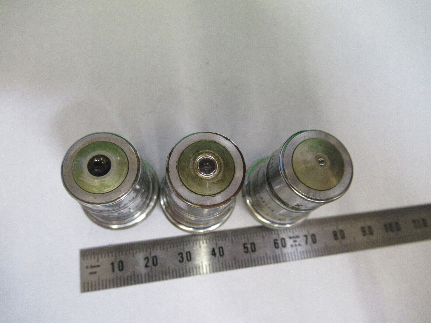 LOT OBJECTIVES SPENCER AO LENS OPTICS  MICROSCOPE PART AS PICTURED Q7-B-14