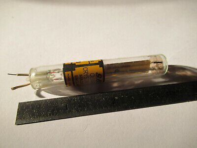 ANTIQUE QUARTZ RADIO CRYSTAL GEC ENGLAND GLASS HOLDER FREQUENCY CONTROL #F4-A-83