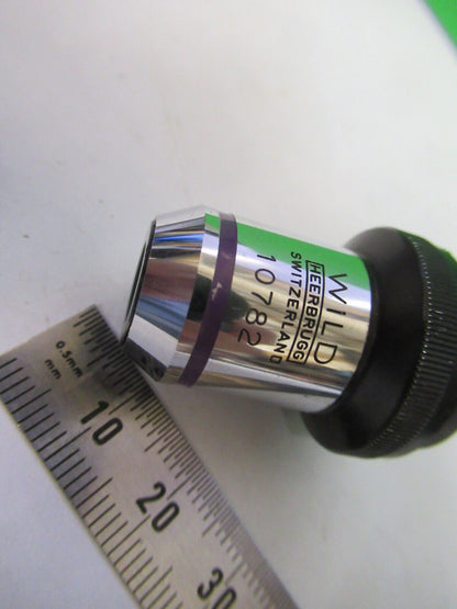 WILD HEERBRUGG SWISS OBJECTIVE 3X OPTICS MICROSCOPE PART AS PICTURED &R3-B-44