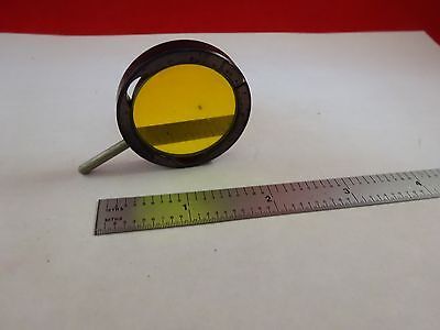 MICROSCOPE PART ZEISS GERMANY DICHROIC MOUNTED FILTER OPTICS AS IS BIN#E2-A-18