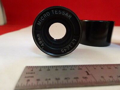 MICROSCOPE PART TESSAR BAUSCH LOMB OBJECTIVE LENS 48 mm OPTICS AS IS #Y7-H-94