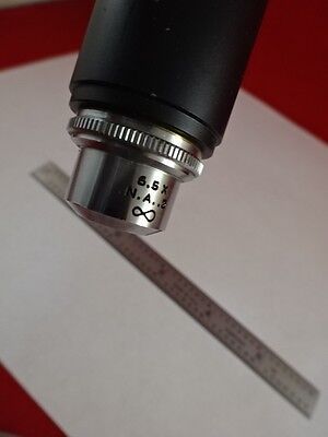 OPTICAL  PORTABLE MICROSCOPE 10X EYEPIECE 6.5X OBJECTIVE OPTICS AS IS #67-A-01