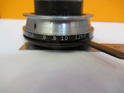 AO SPENCER CONDENSER LENS + IRIS MICROSCOPE PART AS PICTURED &8Y-A-59