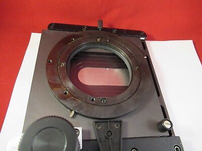 LEICA DMR GERMANY STAGE TABLE POL ROTATES 563546 POLARIZATION MICROSCOPE 90-FT97