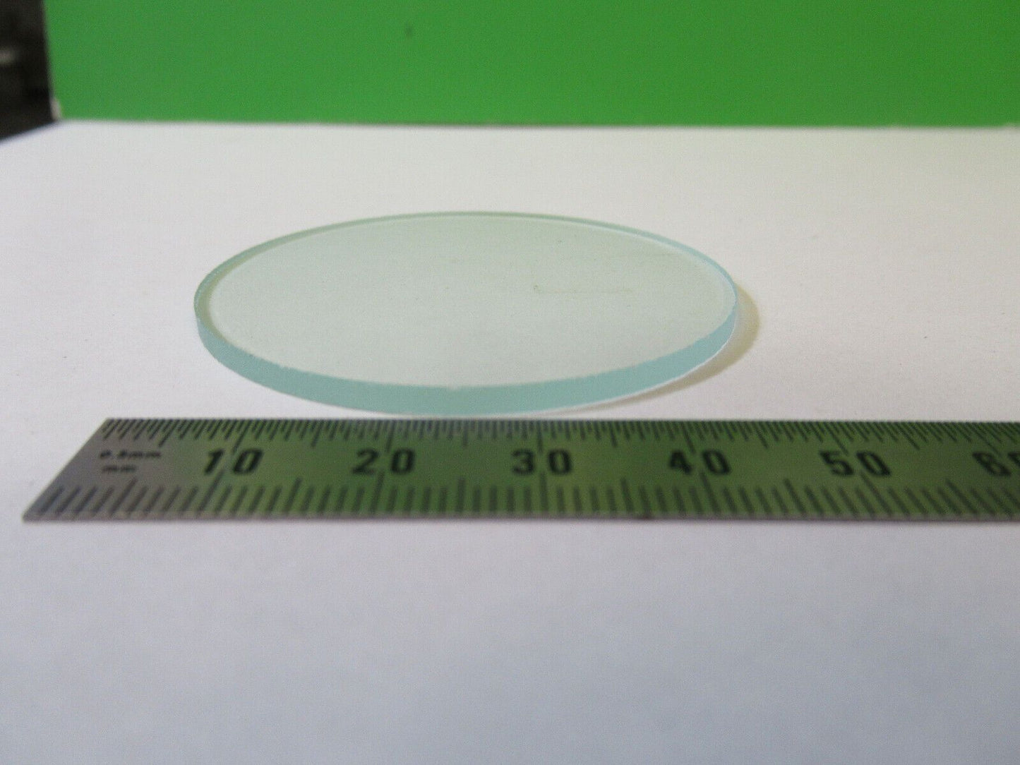 OPTICAL HEAT ABSORBING GLASS ROUND PLATE LENS OPTICS AS PICTURED #22-A-53