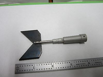 OPTICAL MICROMETER APERTURE FIXTURE AS IS LASER OPTICS BIN#Q4-R-14