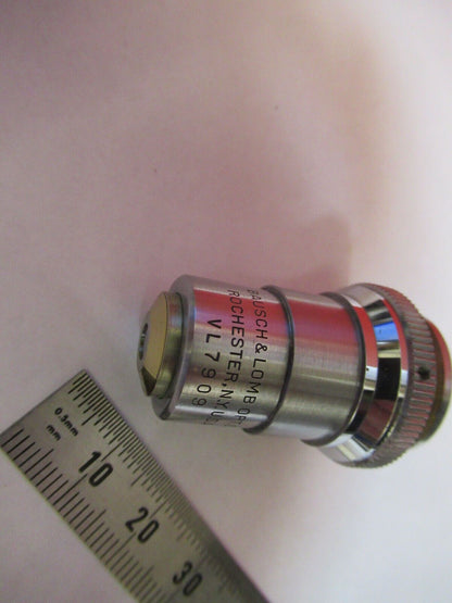 BAUSCH LOMB 10X LENS MICROSCOPE PART OBJECTIVE OPTICS AS PIC #S6-A-43