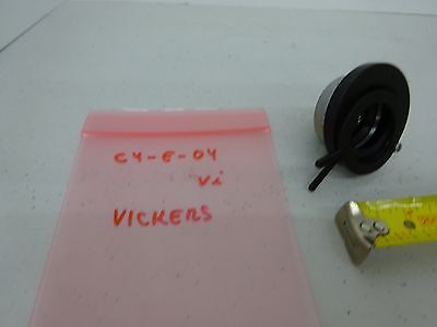 MICROSCOPE PART VICKERS ENGLAND UK CONDENSER OPTICS AS IS BIN#C4-E-04