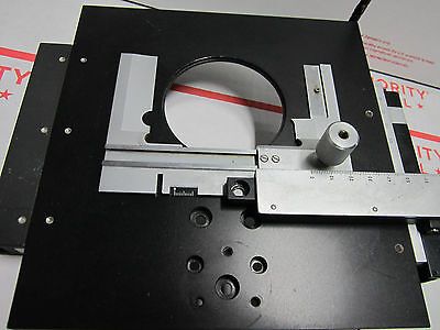 MICROSCOPE PART ZEISS GERMANY iii STAGE MICROMETER WAFER INSPECTION AS IS BIN#27