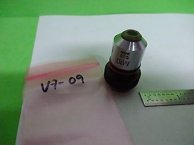 MICROSCOPE PART OBJECTIVE OLYMPUS JAPAN M10 OPTICS AS IS BIN#V7-09