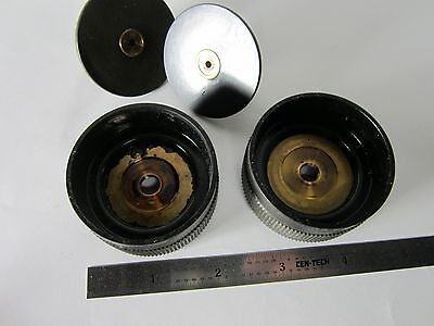 LOT 2 EA OPTICAL MICROSCOPE PART KNOBS ZEISS GERMANY OPTICS BIN#C8-07