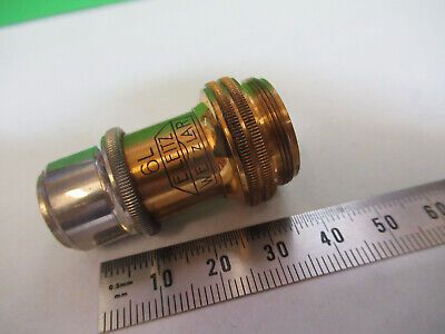 ANTIQUE ERNST LEITZ 45X 6L OBJECTIVE MICROSCOPE PART AS PICTURED Z1-A-56