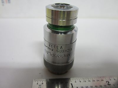 MICROSCOPE OBJECTIVE VICKERS UK ENGLAND 40X MET METALLOGRAPH OPTICS BIN#G5-23