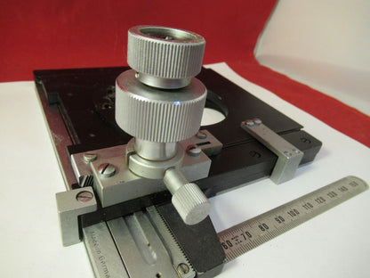 LEITZ GERMANY STAGE TABLE SPECIMEN MICROSCOPE PART AS PICTURED &39-A-08