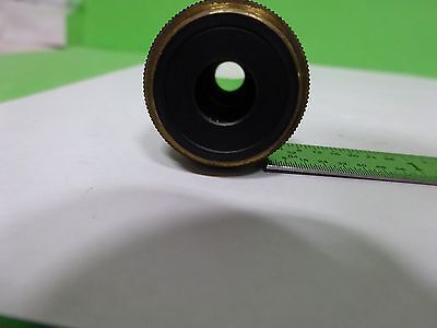 MICROSCOPE PART OBJECTIVE OLYMPUS M40 40X [fair] OPTICS AS IS BIN#Y6-E-15