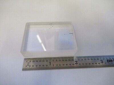 THICK SYNTHETIC QUARTZ PIEZO BLOCK RARE OPTICS AS PICTURED &W8-A-45