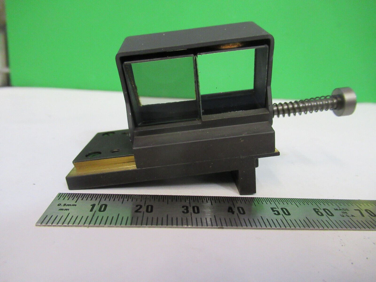 CARL ZEISS MOUNTED PRISM BEAM SPLITTER MICROSCOPE PART AS PICTURED #W5-B-21