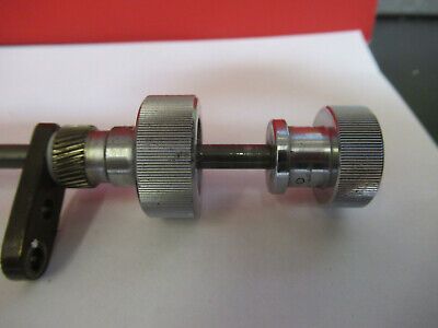 WILD SWISS STAGE TABLE MICROMETER SET KNOBS MICROSCOPE PART AS PICTURED &4B-A-45