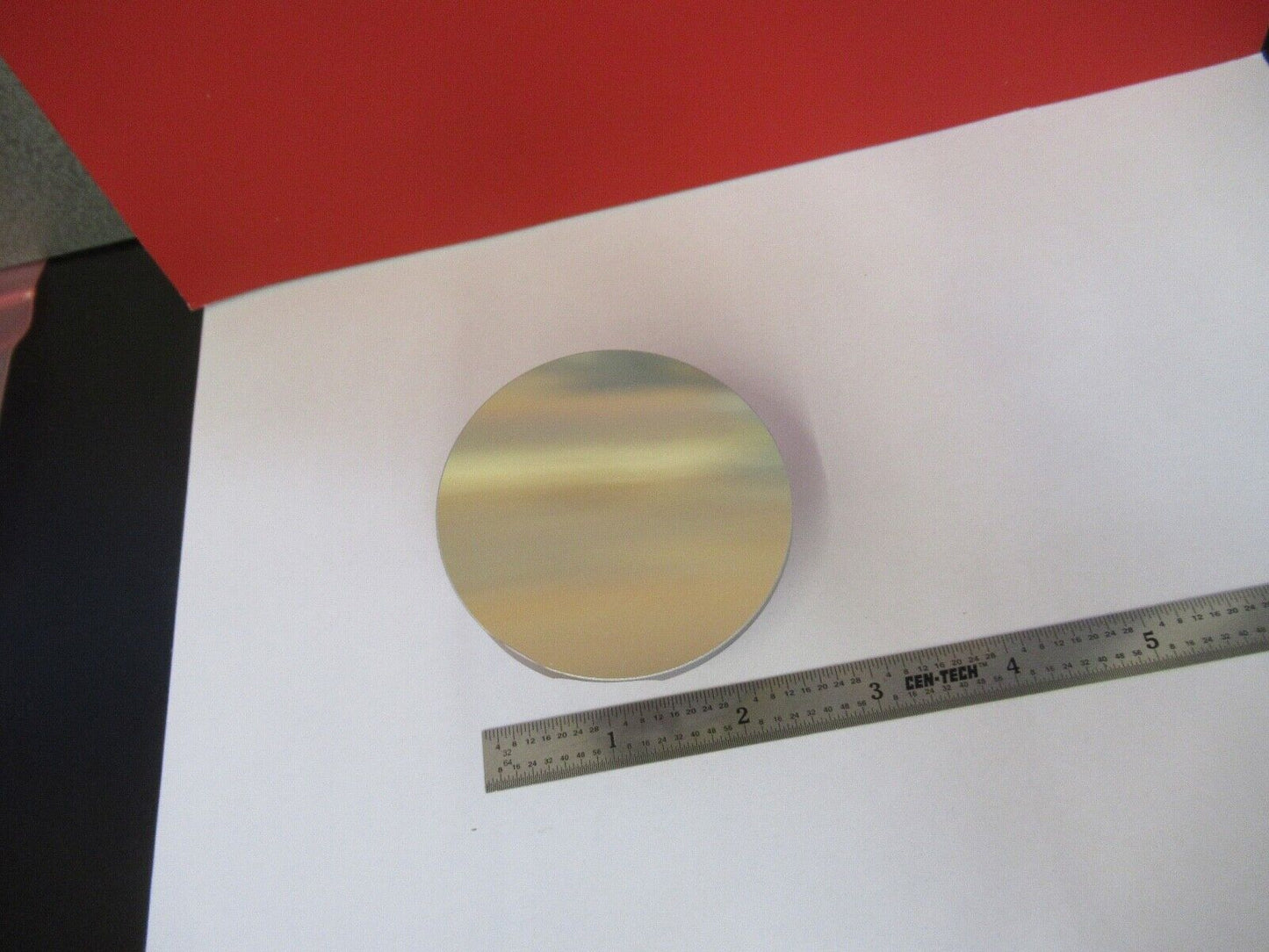 LARGE OPTICAL GLASS SILVER CONCAVE MIRROR LASER OPTICS AS PICTURED &FT-4-X3