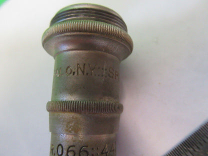 ANTIQUE OBJECTIVE 44X SPENCER LENS MICROSCOPE PART AS PICTURED &H9-C-22