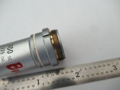 NIKON JAPAN 100X OBJECTIVE LENS MICROSCOPE PART OPTICS AS PICTURED &4B-FT-31