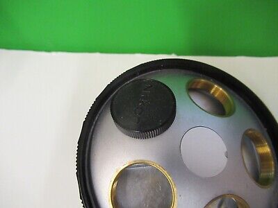 NIKON NOSEPIECE TURRET MICROSCOPE PART OPTICS AS PICTURED &15-A-29